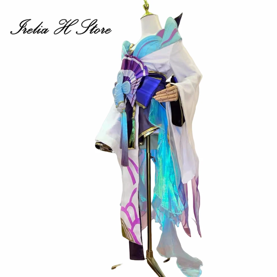 

Irelia H Karma from LOL Spirit Bloossom Karma Косплей Костюм Женские костюмы на Хэллоуин Полный комплект Нестандартный размер mde