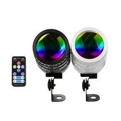 Focos de haz de luz LED con Control remoto, luces LED RGBW, HS15W, efecto de iluminación de escenario, DJ, fiesta, discoteca, vacaciones, baile, Bar, navidad