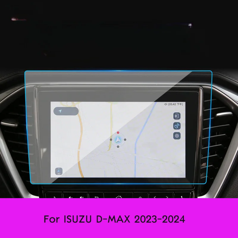 

Car Navigation Tempered Glass Screen Protector Film For Isuzu D-Max 2023-2024 Car Interior Accessories