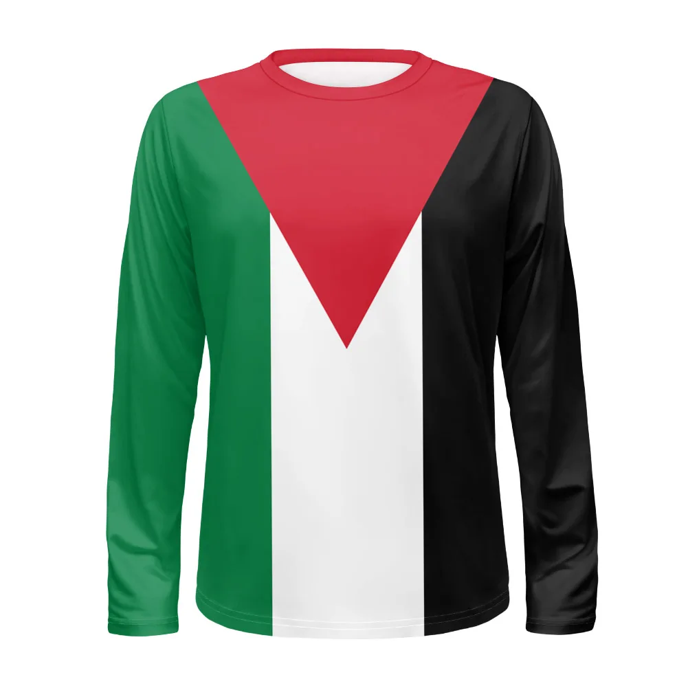 Palestine Youth Custom Name Number Team Logo Palaestina Long Sleeved T-shirt Ple Country Tate Palestina Nation Flag Clothes