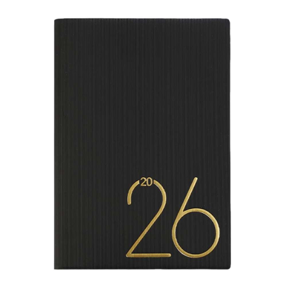 English 2026 Schedule Planner Notepad Wear-resistant Bookmark 365 Days Efficiency Notebook Thick Paper Simple