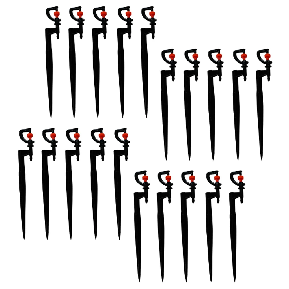 20 Piece Rotary Irrigation Emitters with Plastic Construction for Free Operation in Sunlight Cold and Humid Conditions