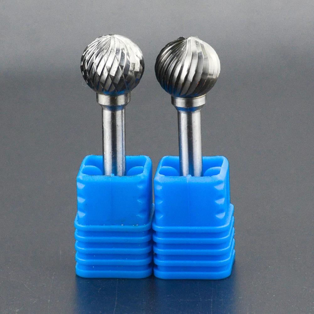 1pc Head Tungsten Carbide Rotary file Tool Point Burr Die Grinder Abrasive Tools 6MM Shank Drill Milling Carving Bit Tools