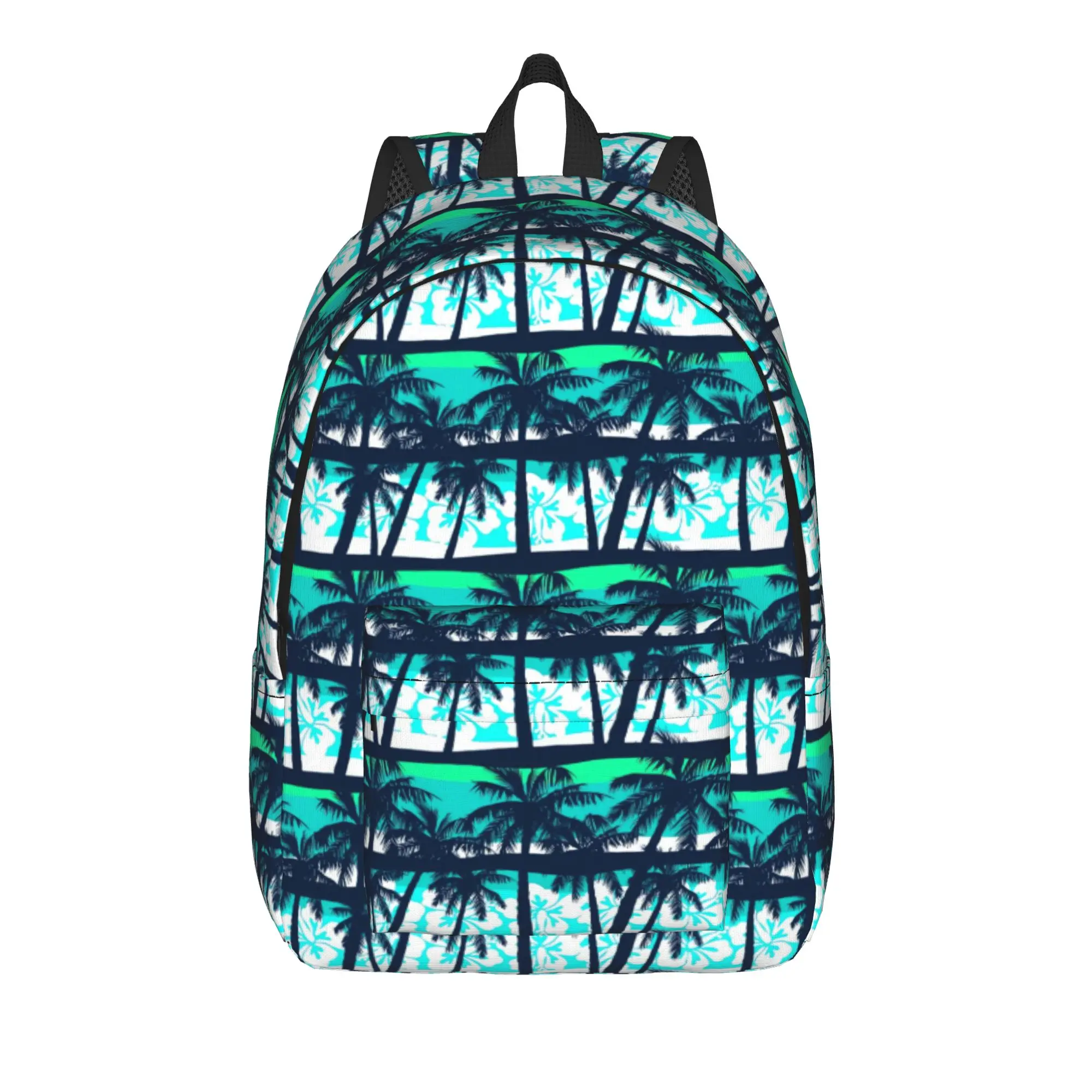 Tropical Palms Seamless    Backpack  Boy Polyester University Backpacks Large Cool High School Bags Rucksack