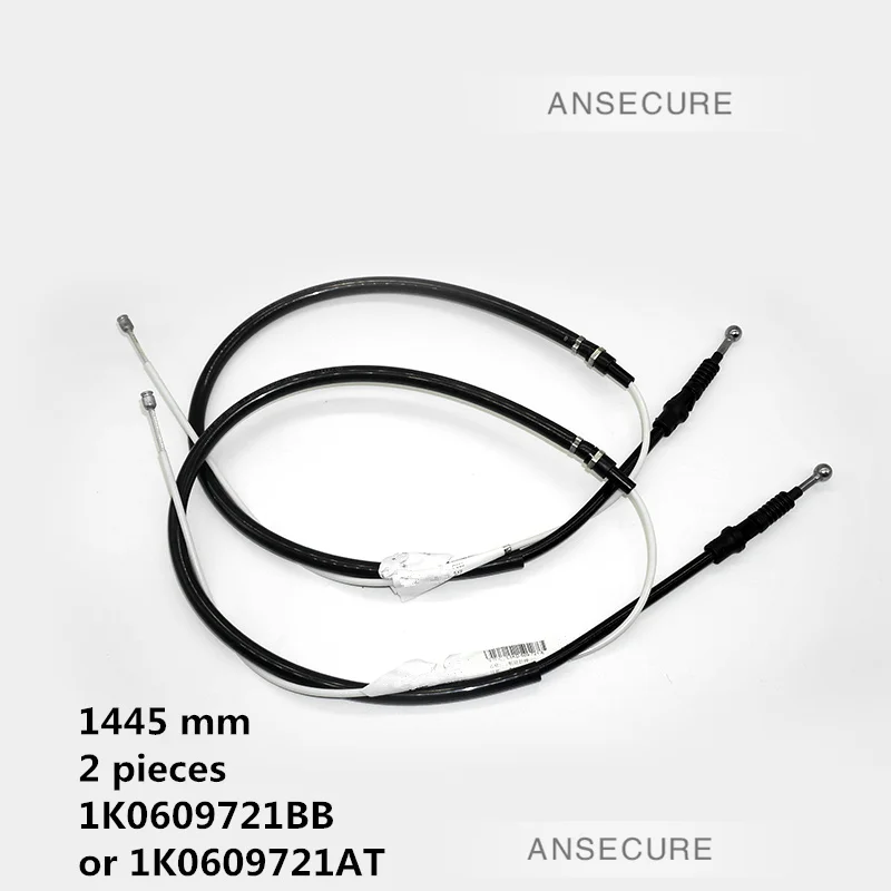 2 sztuk kabel hamulcowy hamulca ręcznego linii dla VW Eos Golf MK5 MK6 Plus kabriolet Jetta MK5 Scirocco Audi A3 S3 8P 1K0609721BB
