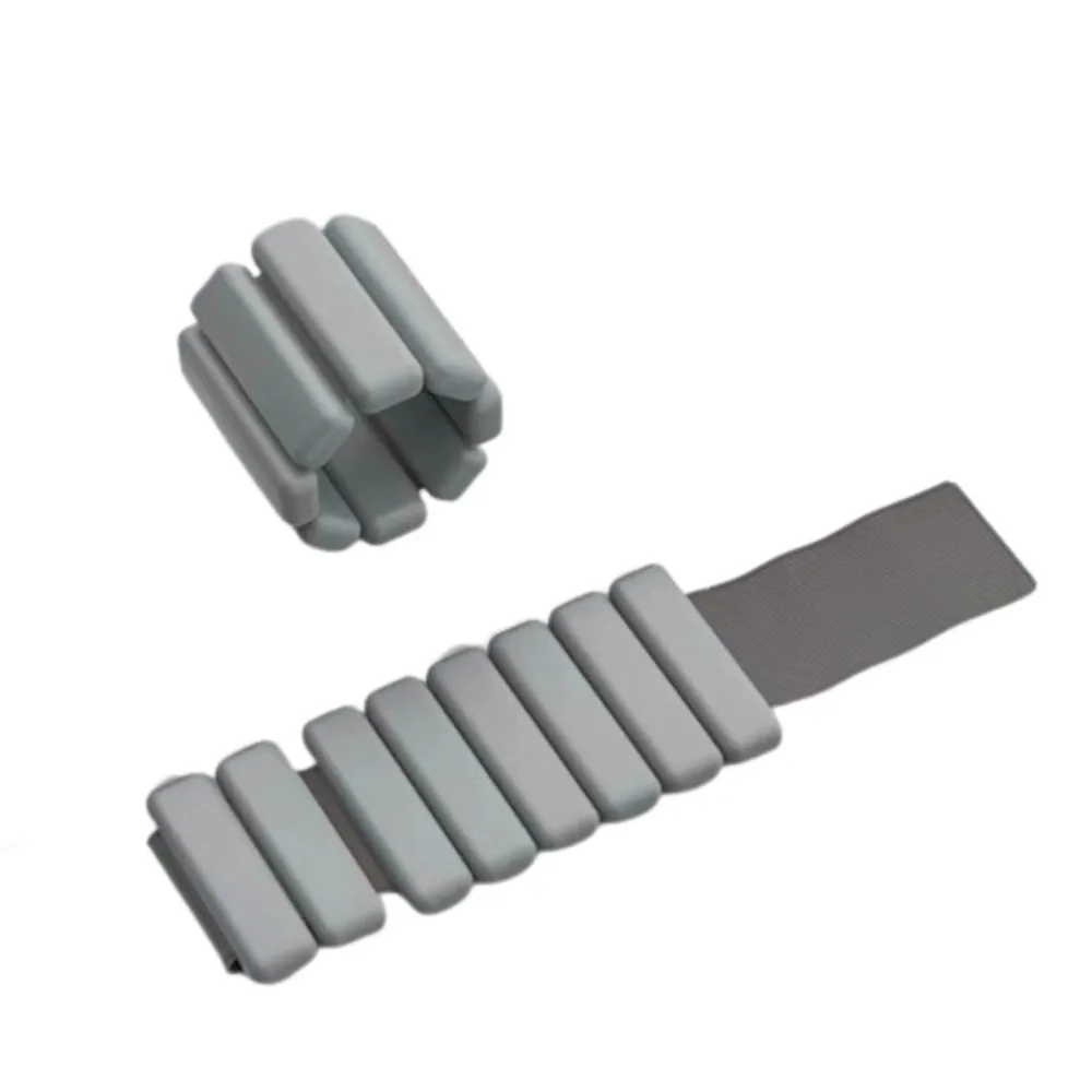 

1Pair 1/2lbs Load Bearing Wristband Steel&Silicone Adjustable Weight Carrying Bracelet Wearable Weight-Bearing Yoga Gravity Ring