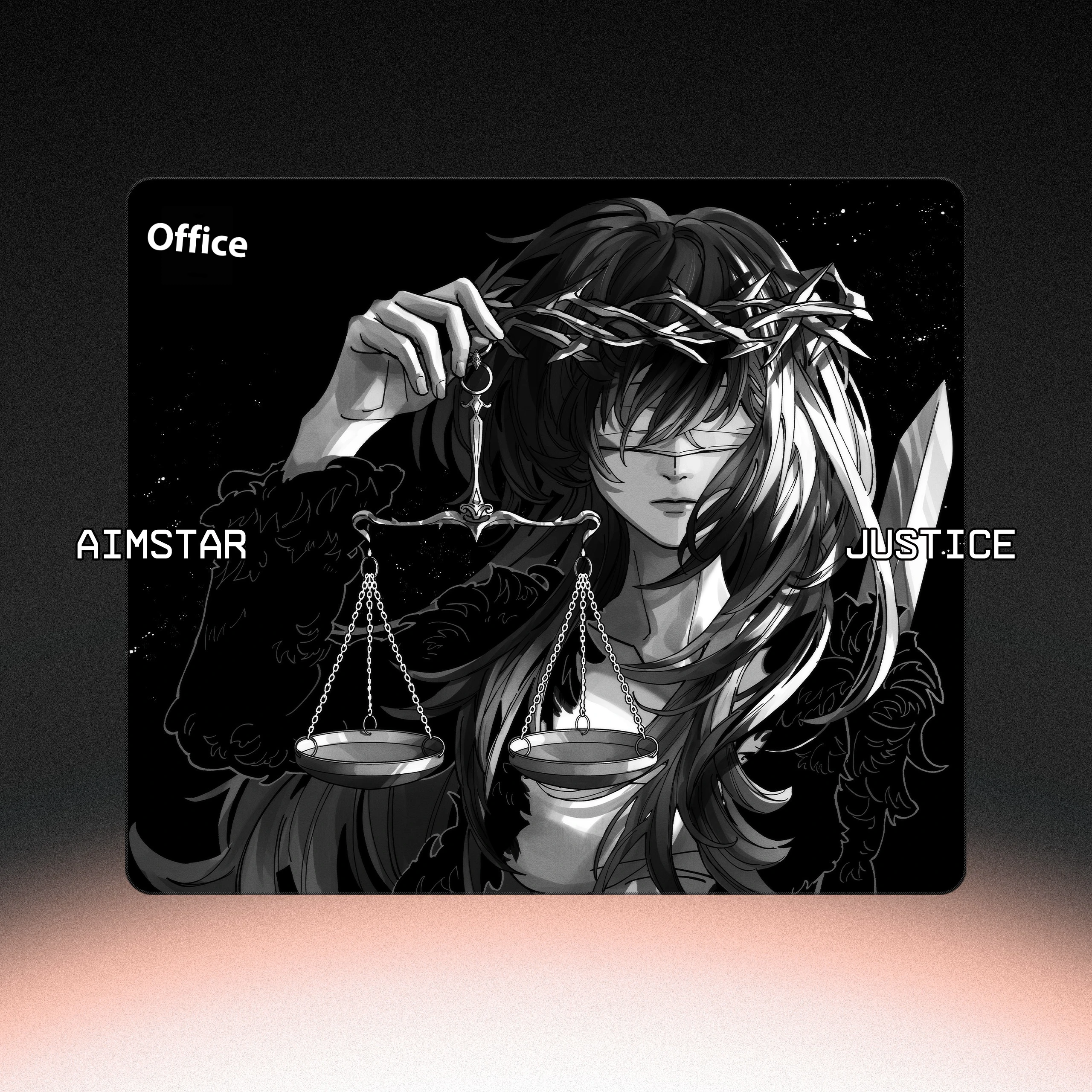 Imagem -05 - Aimstar Justice Gaming Mouse Pad E-sports Smooth Fps Mouse Pad Acessórios de Jogos Antiderrapantes Valorant Apex Gfit mm