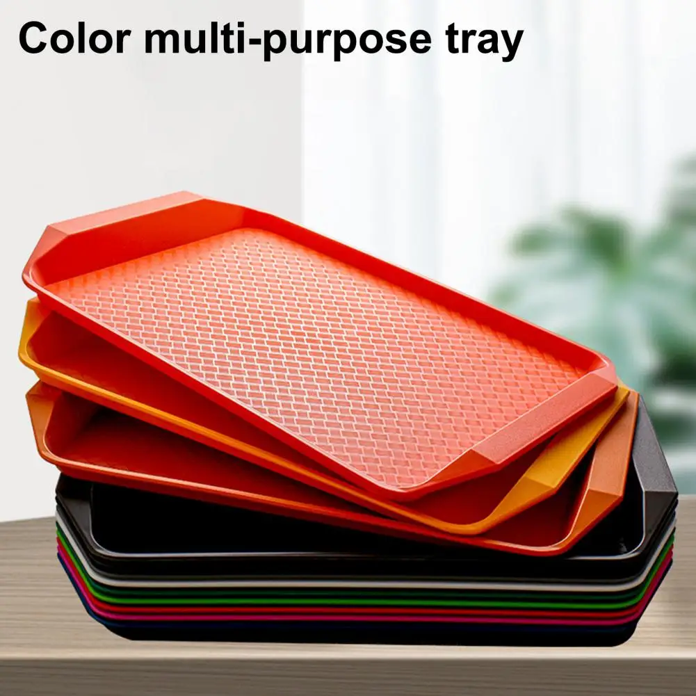 จานผลไม้ 8 สีถาดเสิร์ฟ PP ป้องกันการสึกหรอดึงดูดความชื้นเกรดอาหารถาดขนม