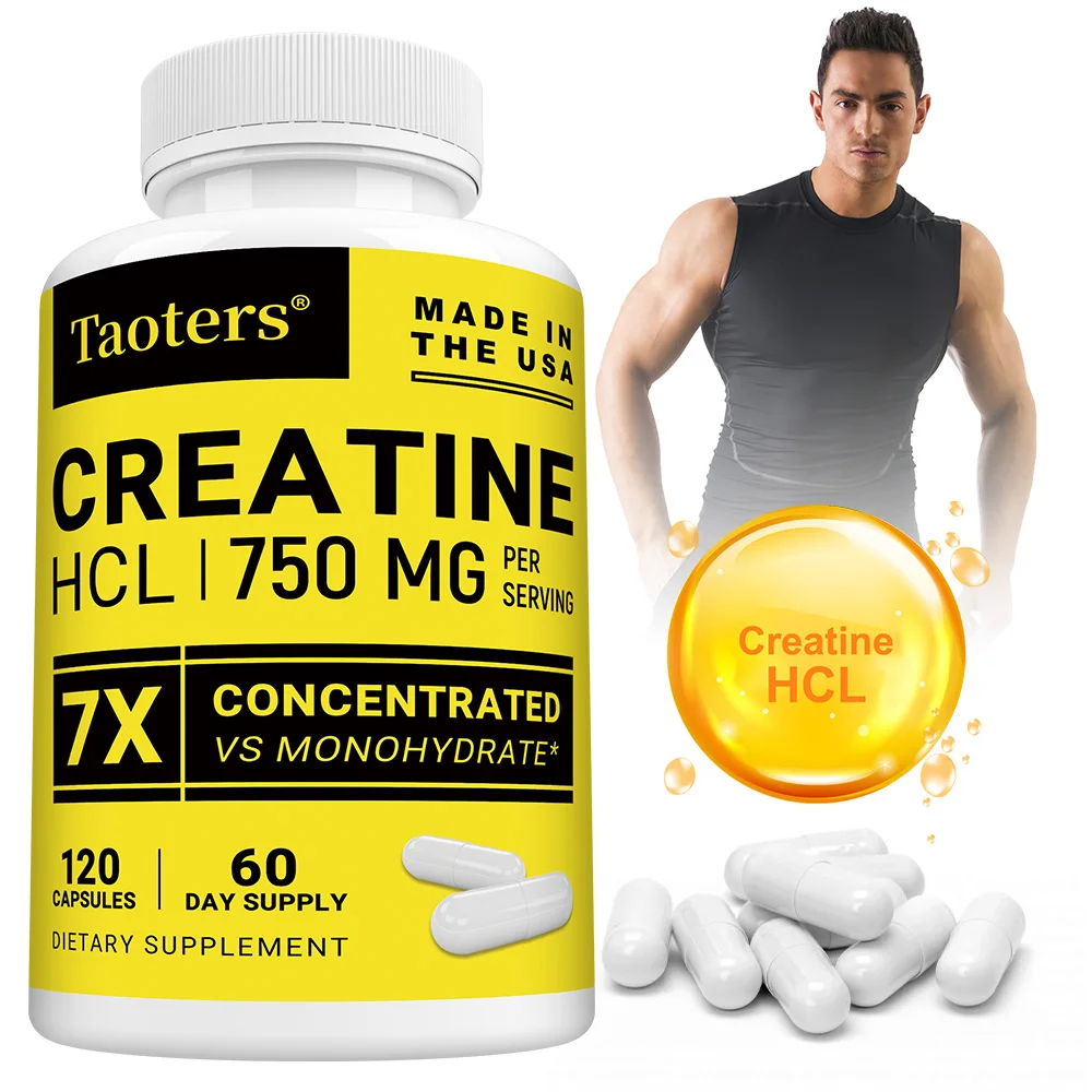 

Креатиновая капсула, Креатиновая добавка HCL для мужчин и женщин, наращиватель мышц, выносливость, сила, способствующая метаболизм