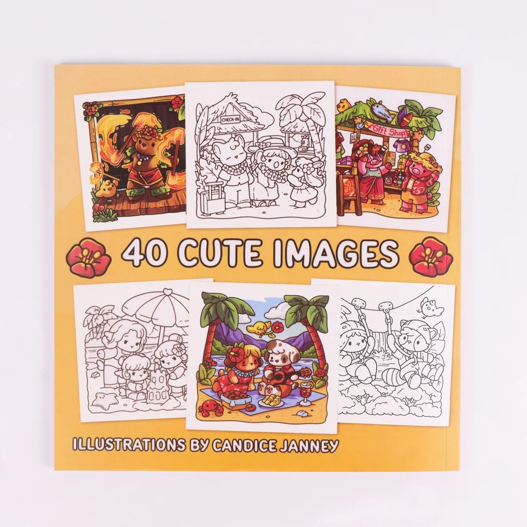 Przytulne Hawaje |   Puzzle Antystresowe |   Książka do kolorowania dla dorosłych |   Zawiera strony z uroczymi scenkami z zwierzętami |   Wykwintny wzór |   Cl to