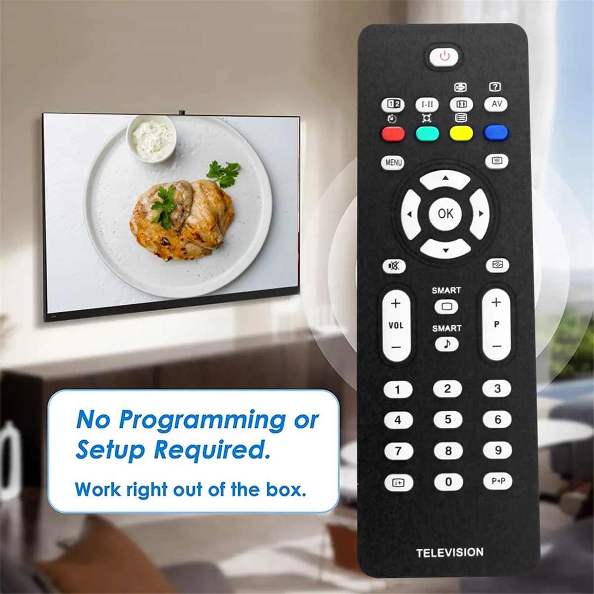 Replace RC2023601 Remote Control for Philips LCD Smart TV RC2023601/01 42PFL7422 RC2023617/01 DY