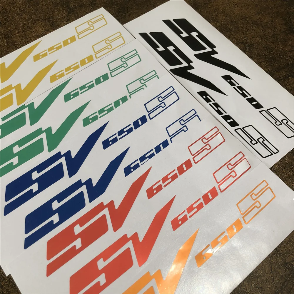 

8Inch Reflective Sticker Decal Motorcycle Car Sticker Wheels Fairing Helmet Sticker Decal For Suzuki SV 650 S SV650S moto gp 46