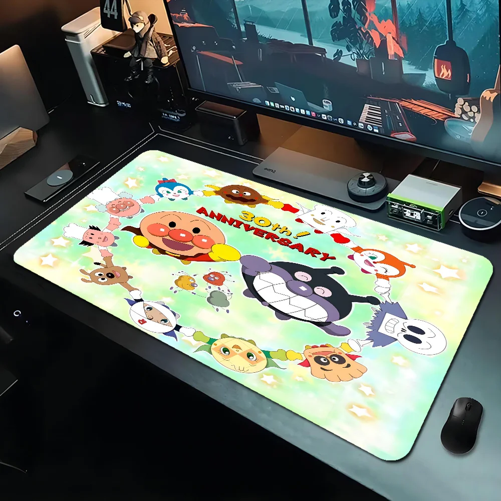 Children Anpanman Anime Rubber XXL Keyboard Mat Table Mat Students Gamer Desktop Mousepad Gaming Mouse Pad