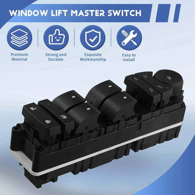 

For Buick Chevy Tahoe GMC Sierra Silverado Yukon Escalade Drivers Side Window Switch 15093440 Window Lift Master Switch