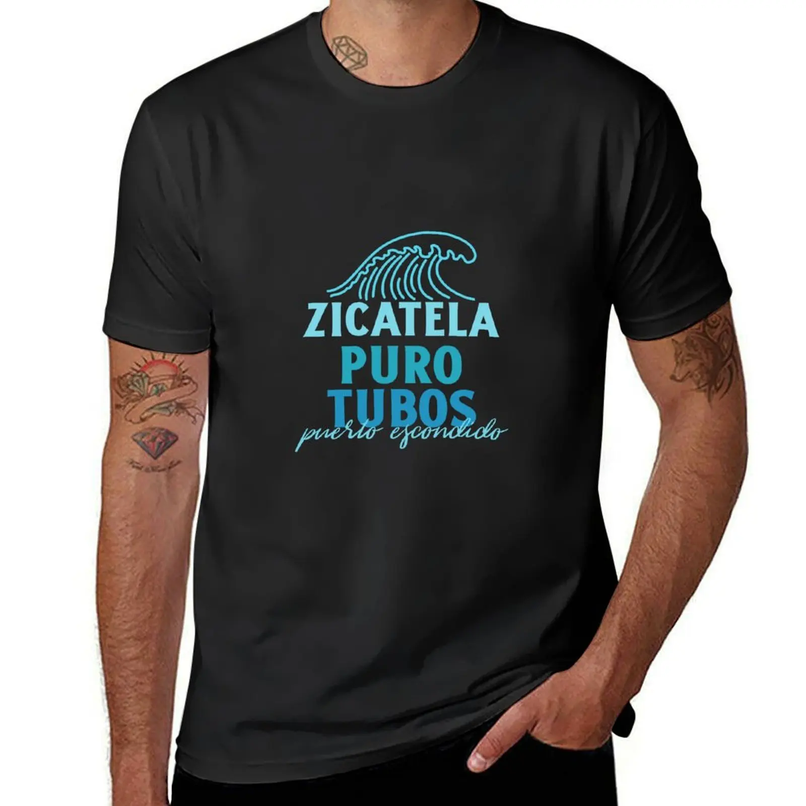 Zicatela Puro Tubos Puerto Escondido T-Shirt new edition Blouse mens vintage t shirts