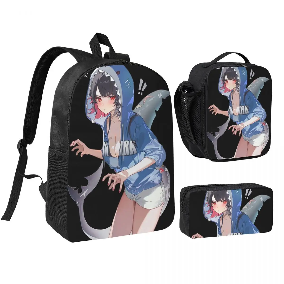 

Ellen Joe Zenless Zone Zero Backpack Student BookBag School Bag Shoulder Bags 3ps Insulated Lunch Bag Pencil Case
