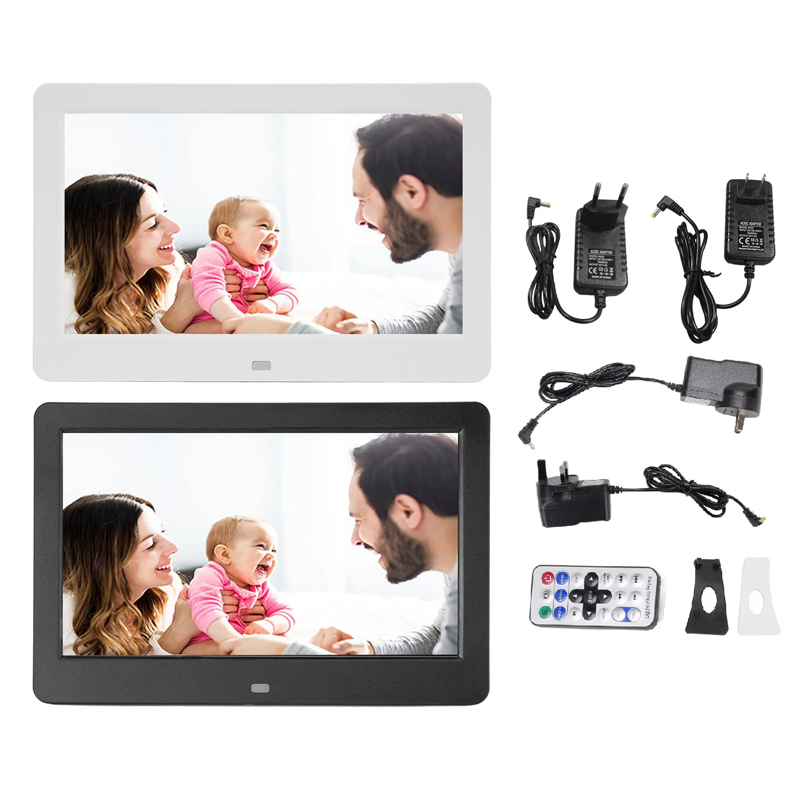 디지털 사진 프레임 스테레오 스피커 다기능 10인치 디지털 사진 프레임 1920x1080 비디오용 벽걸이형