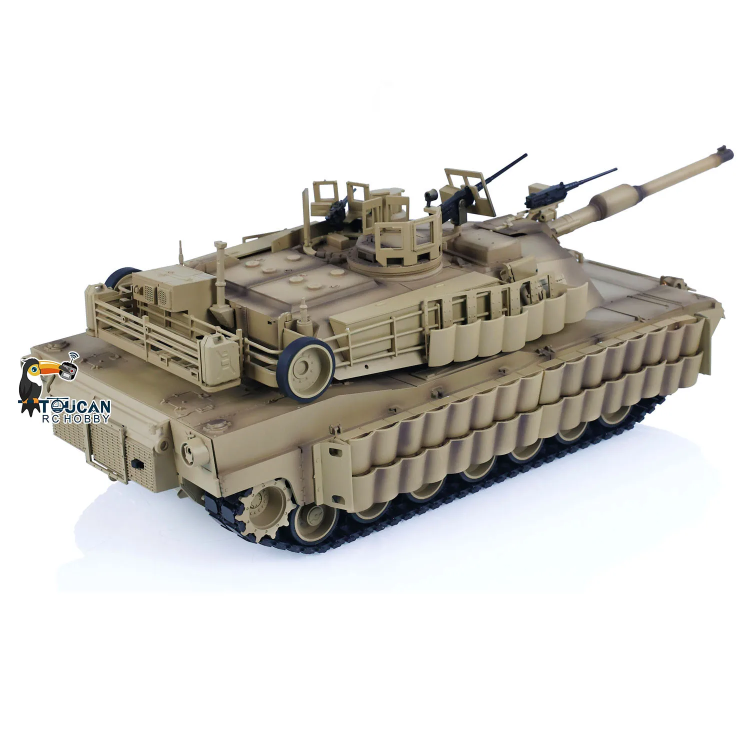 Tongde Panzer 1/16 Abrams M1A2 RC infravermelho e tanque de batalha BB SEP TUSK II 320 °   Tanques elétricos prontos para correr carros modelo TH23305