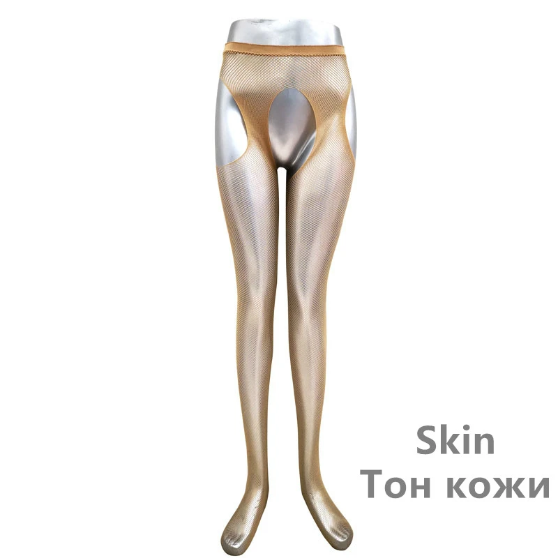 2026 High Quality Sexy Women Fishnet Tight Open Crotch Elastic Party Club Stockings Panty Hose Nylon Plus Size Mesh Pantyhose