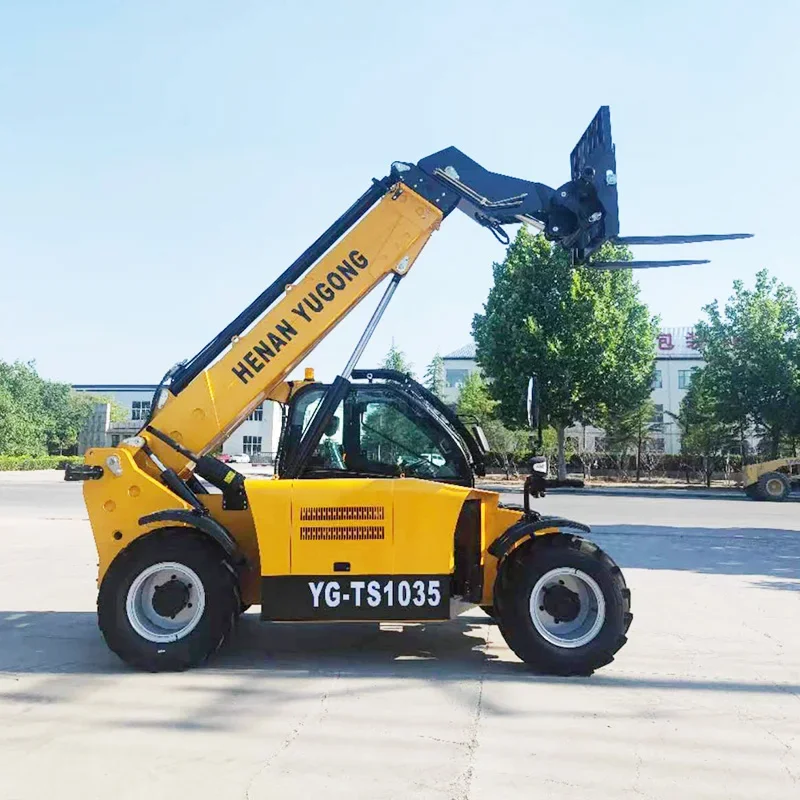 Four-wheel Drive  Telescopic Handler for Sale Maximum Lift Height 7000mm with High-altitude Platforms Buckets for  Industry