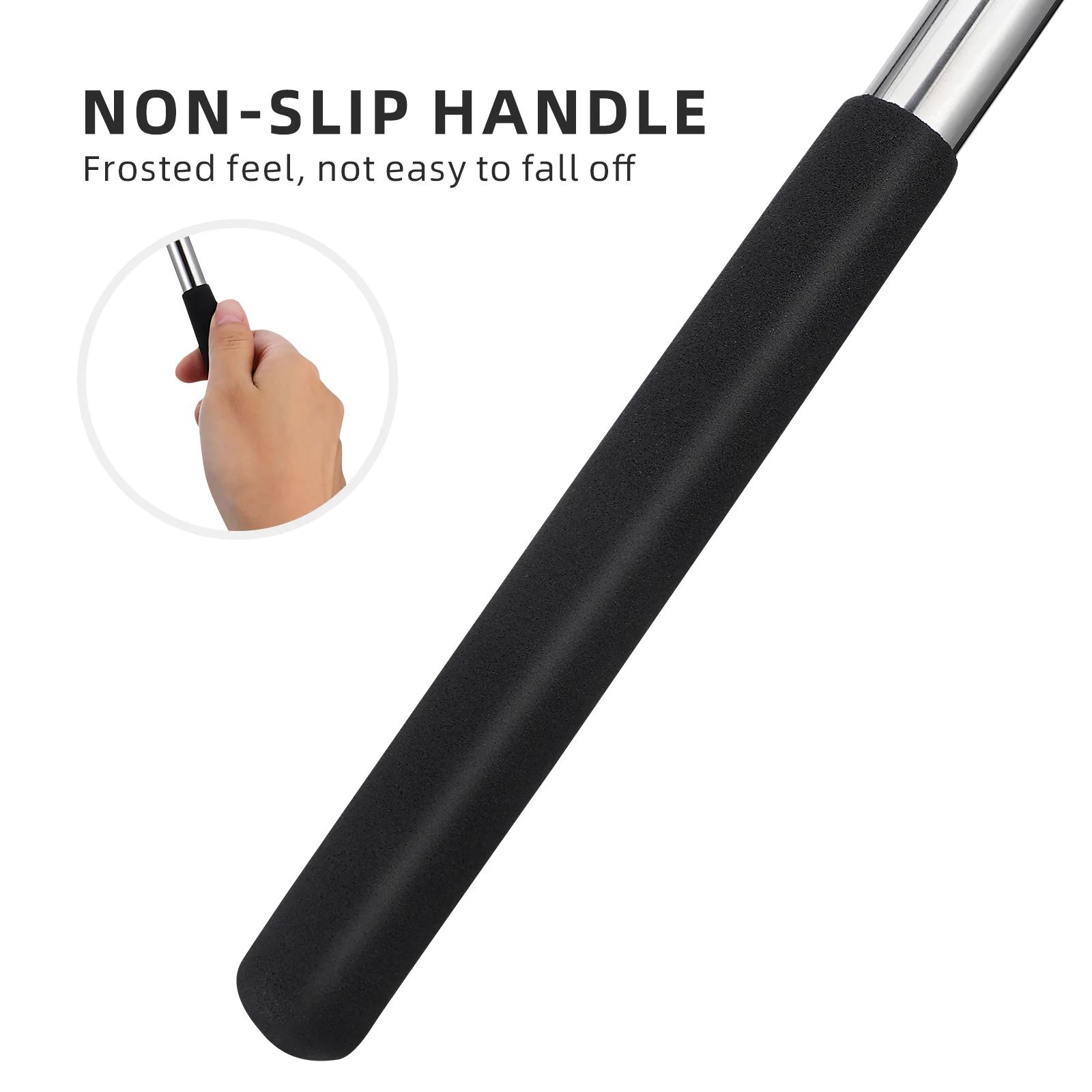 WINOMO Hand Pointer Extendable Telescopic Retractable Pointer Handheld Presenter Classroom Whiteboard Pointer (Black)