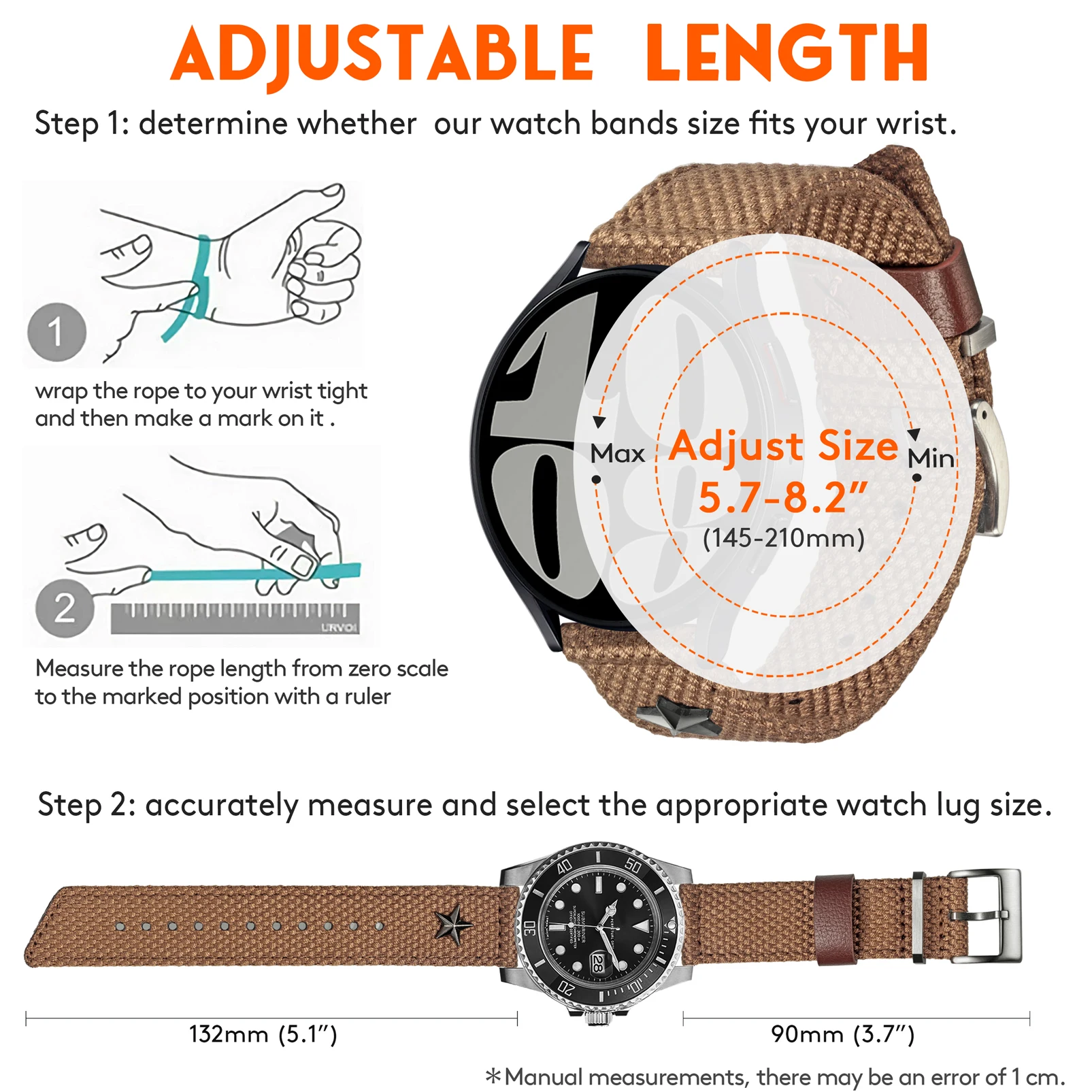 Hemsut-ブレスレット デ モントル ミリタリー パール ハッパター、ヴィンテージ時計、ブレスレット パイロット、シチズン ティムズ、18mm、22mm、24mm