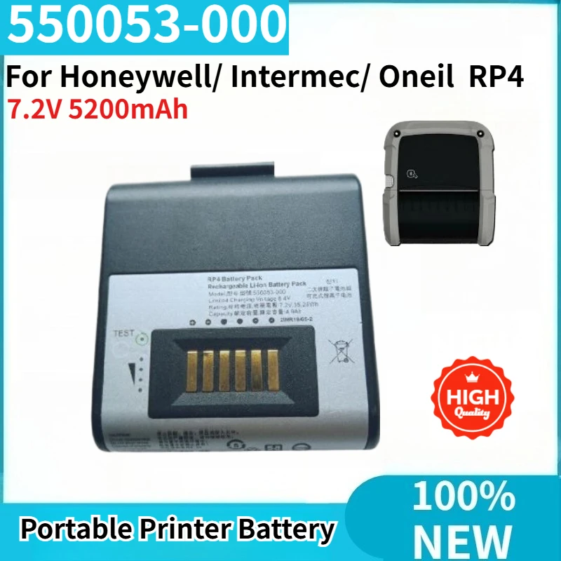 

550053-000 High Quality Portable Printer Battery 7.2V 5200mAh for Honeywell/ Intermec/ Oneil RP4 Brand New Replacement Battery