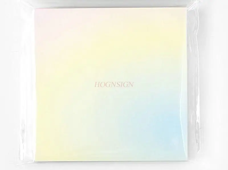 1book Gradient High Beauty Memo Paper Ins Tearable Non Adhesive Convenience Sticker Notebook Material Memo Note Paper