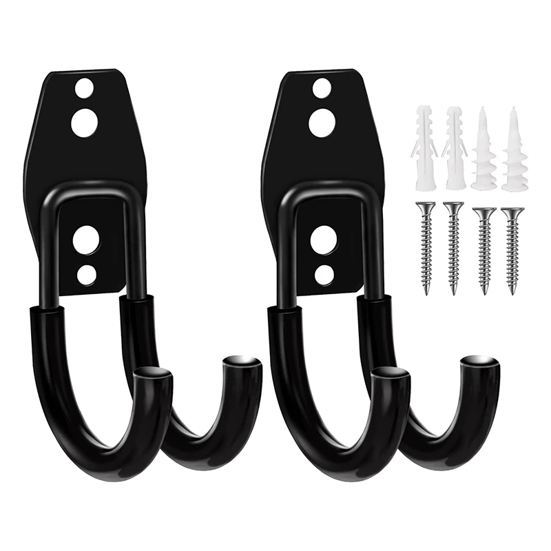 

Heavy Duty Wall Mount Garage Hooks Metal Garage Hooks With Anti-Slip Coating J Hooks