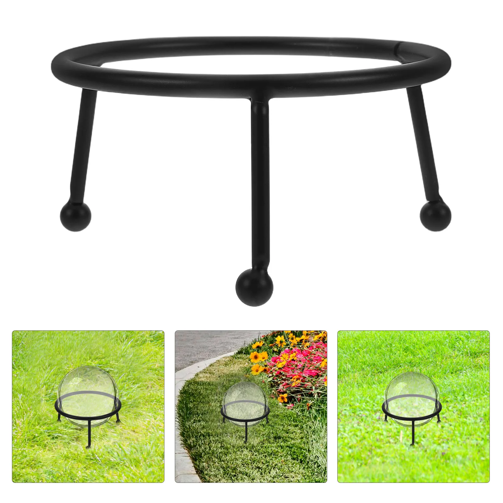 

1pcs Crystal Ball Holder Metal Stand For Display Ornament Sphere Rack For Garden Office Decor Iron Base Round
