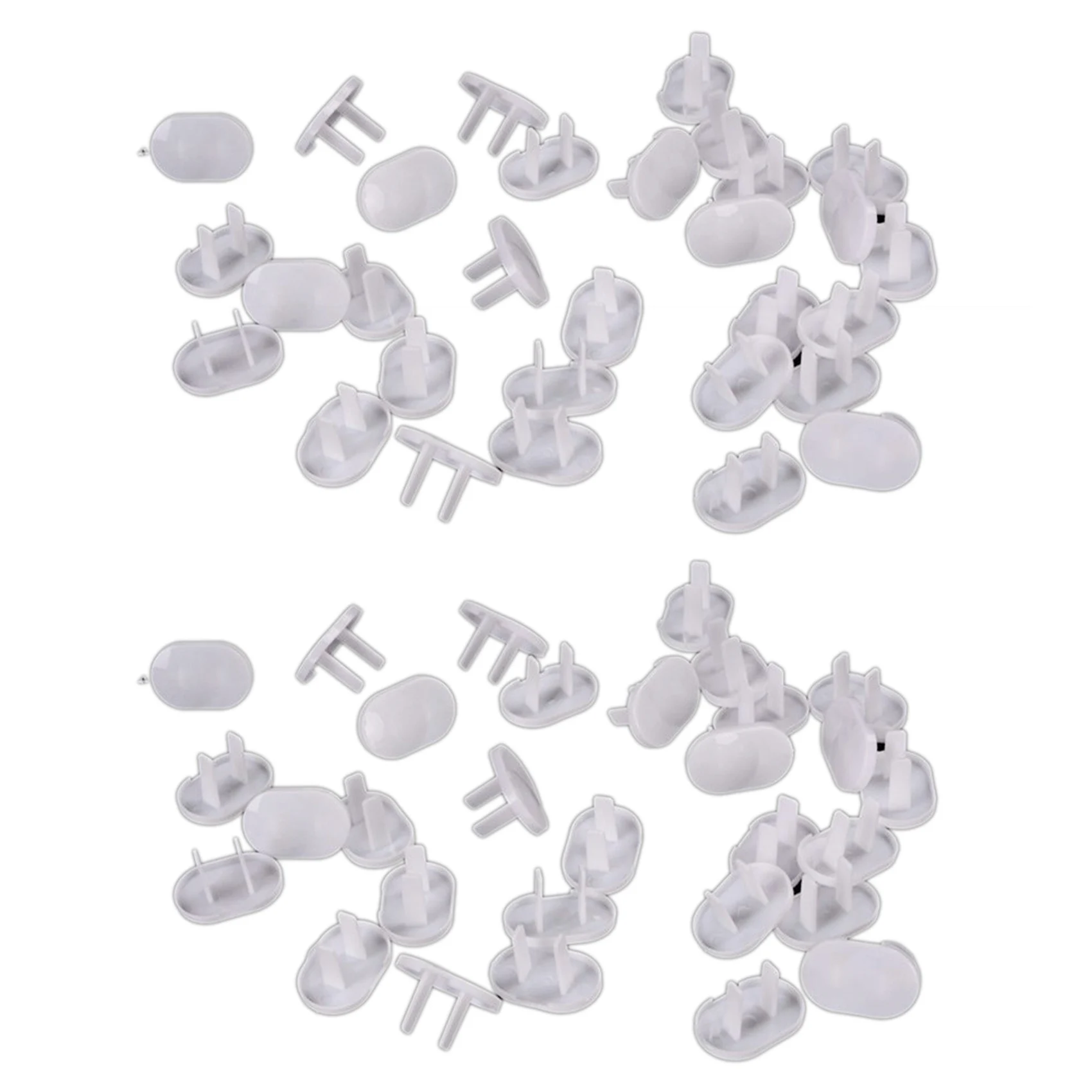 WOWFU-150Pcs Anti enchufes eléctricos cubierta protectora tapa toma de corriente toma de corriente Protector de seguridad para bebés y niños dos agujeros