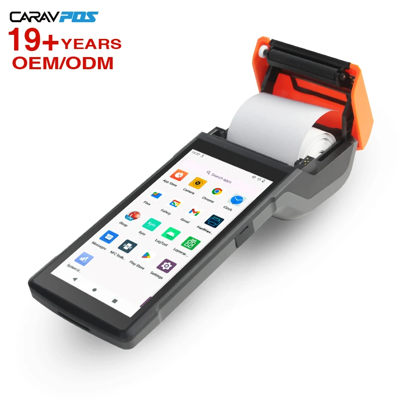 Hot Sale 5 Inch Pos Machine 4 Core WIFI BT 4.0 Wireless Mobile Pos Terminal Megnetic Restaurant 58mm Thermal Printer Pos Systems