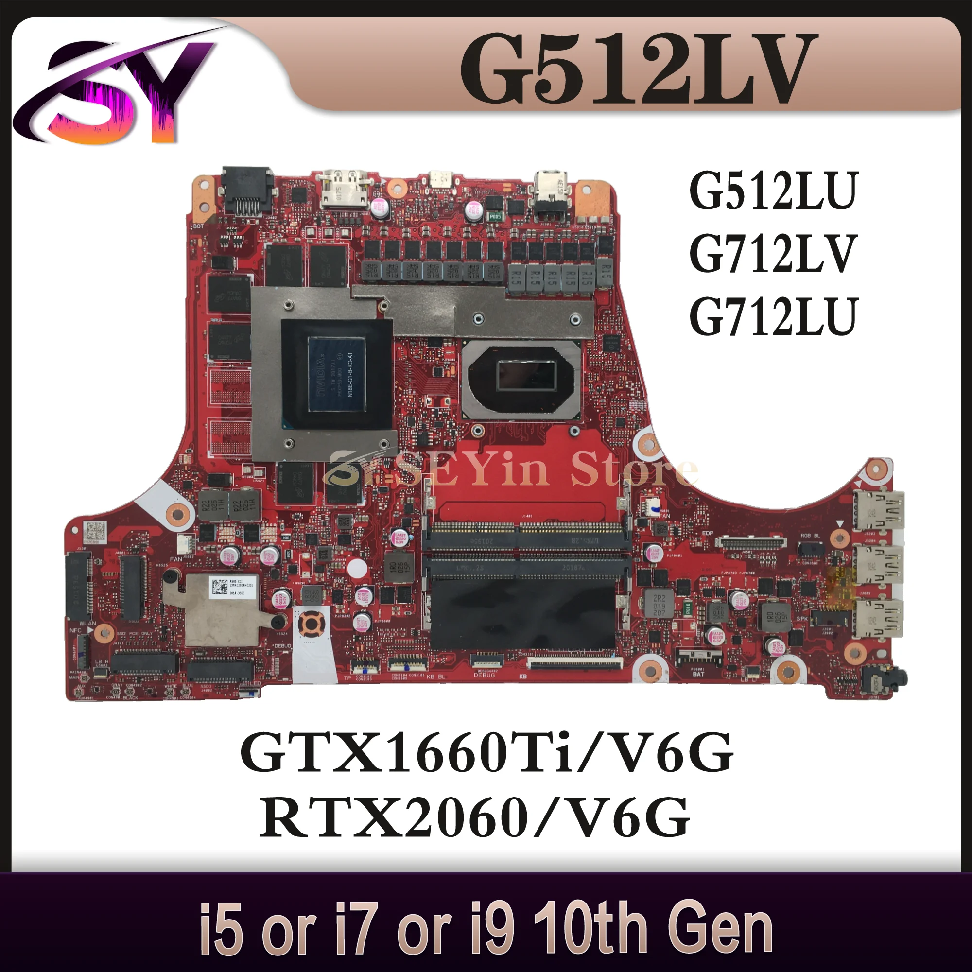 G532LWS G732LWS Mainboard For ASUS G512LV G512LW G512LWS G512LU G712LV G712LWS G712LW G712LU GL512L GL712L Laptop Motherboard