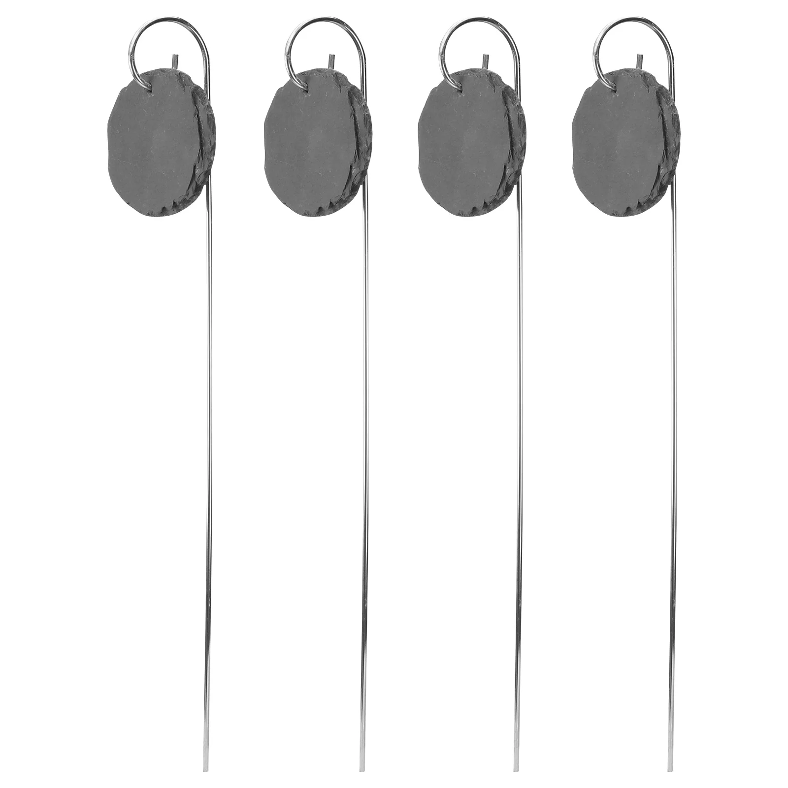 

4Pcs Fruit Tree Labels Plant Labels Stainless Steel Stakes Garden Markers Flower Pot Inserts Plant Classification Signs