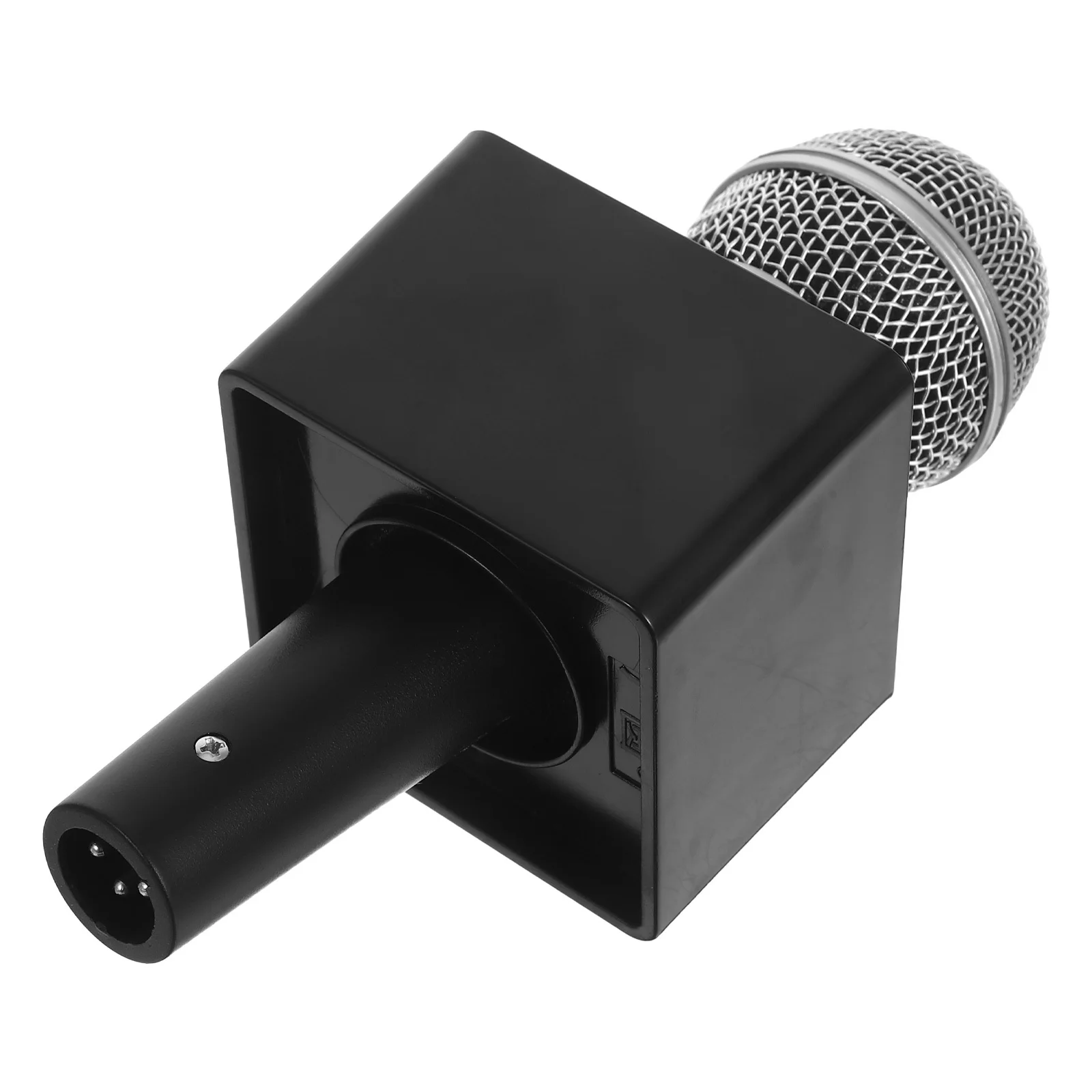 

Simulation Microphone Prop 18cm Plastic Square Flag Pretend Performance Role Play Party Decoration for Kids Toy Microphone Prop