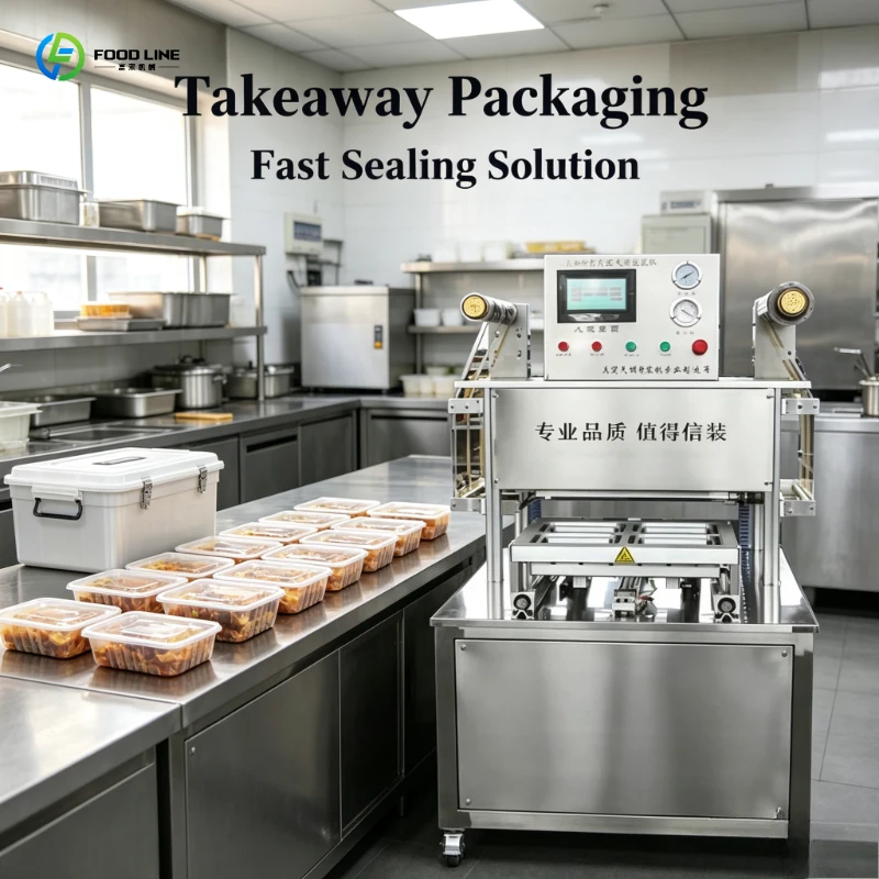 FL Automatic Modified Atmosphere Sealer Equipment, Vacuum Packing System for Meat Storage, Commercial Grade with Pouch