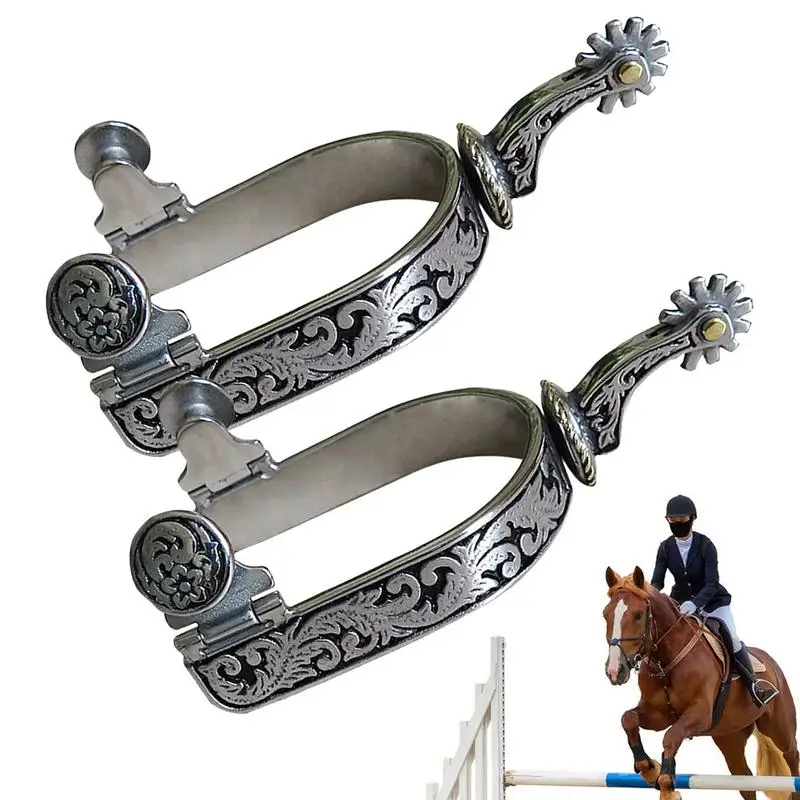 Western Spurs For Men Beautiful Riding Spurs Horse Spurs For Men Sturdy Horse Roping Spurs Horse Riding Accessories For Horse