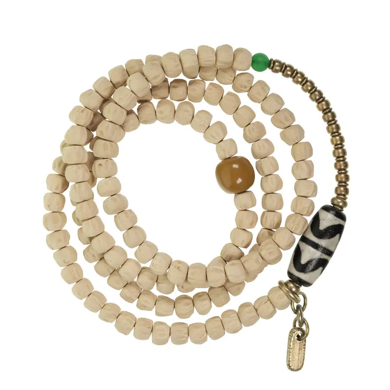 Bracelet Necklace Dual-purpose Bead String Ethnic Style Passion Seed Multi-layer Buddha Bead Bracelet Men's and Women's