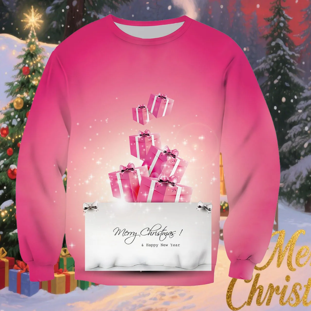 

Мужской/женский спортивный повседневный теплый пуловер с длинными рукавами, рождественская толстовка с капюшоном, модная удобная свободная куртка с длинными рукавами