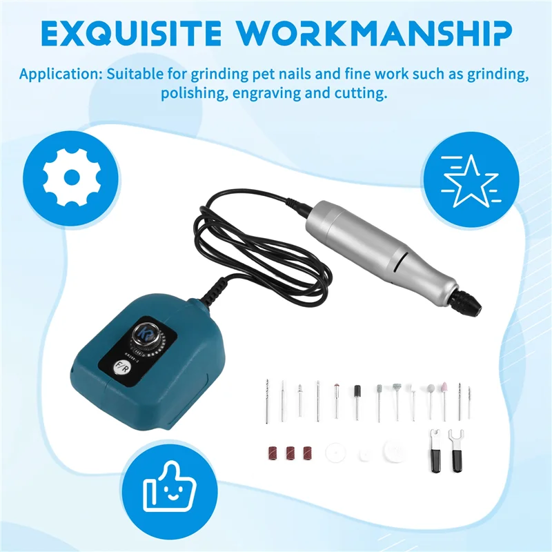 ABLN-Mini Electric Grinder Stepless Speed Regulation Electric Drill Mini Drill Speed Rotary Tool For  18V-21V Battery