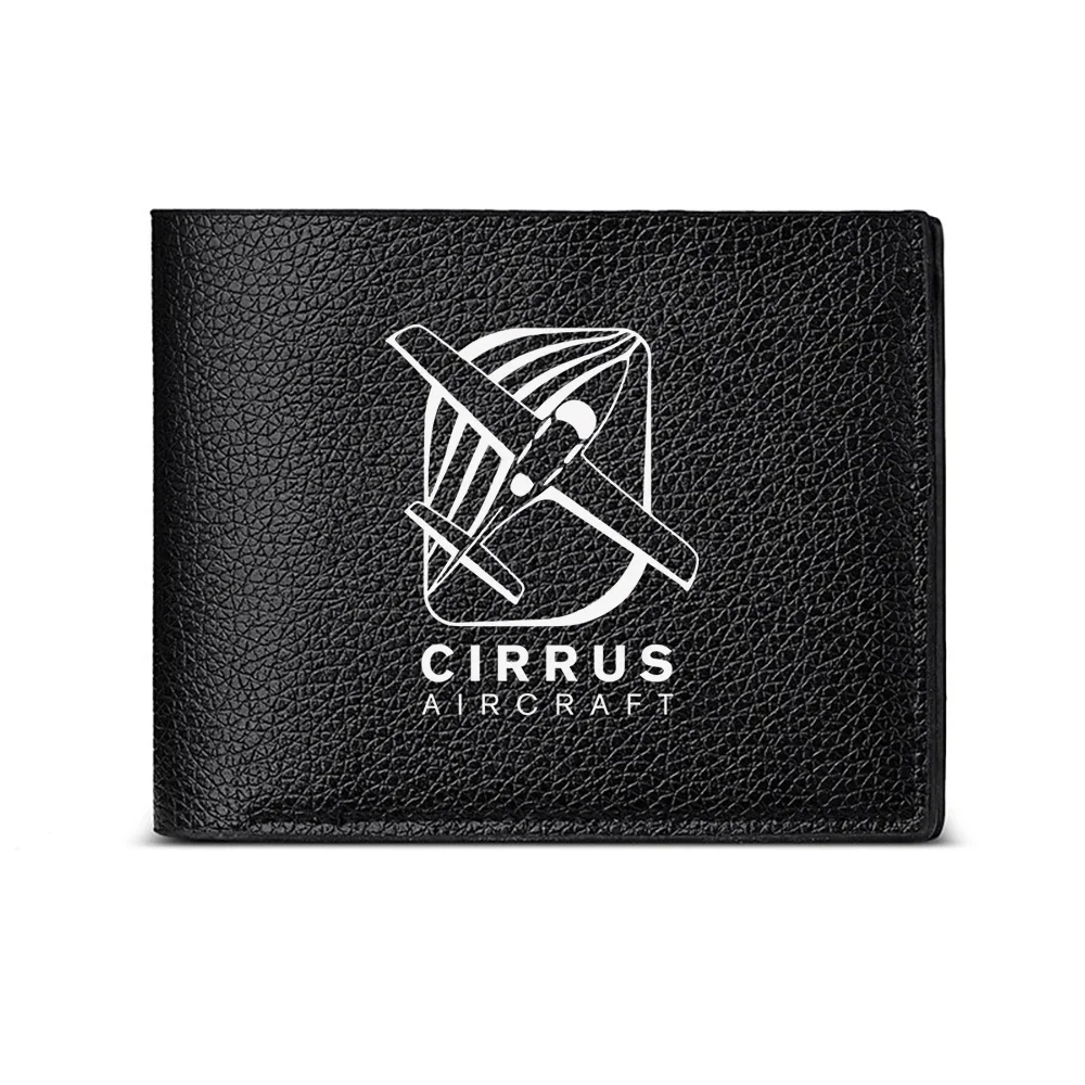 Cirrus Aircraft Logo Men's Wallet Card Holder Casual Business Fashion Print Design