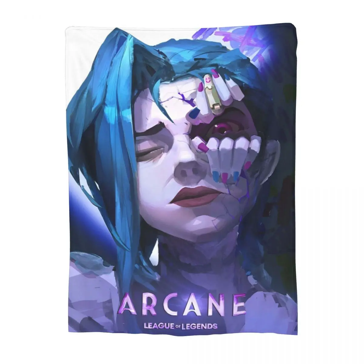 Jinx Arcane Jinx BaoBao Flannel Blankets  Novelty Throw Blanket for Bed Sofa Couch 200x150cm Rug Piece