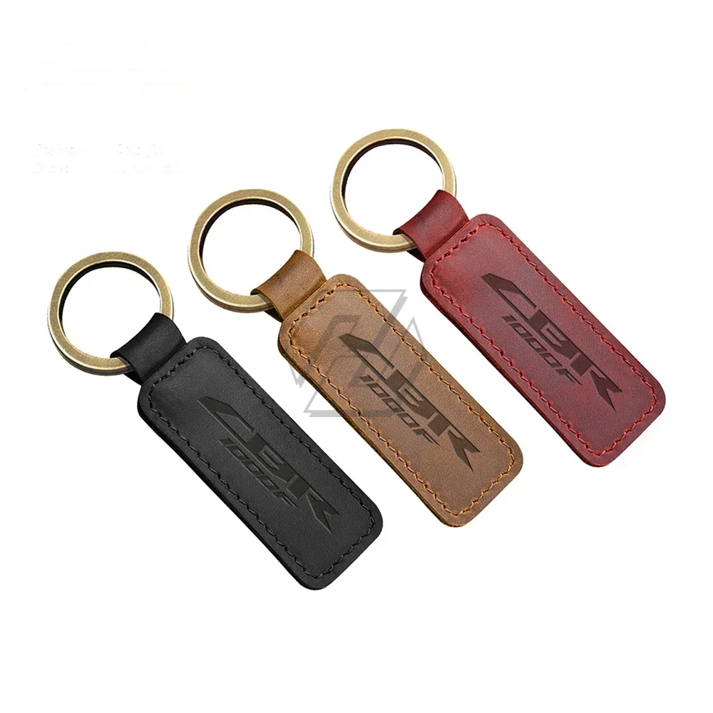 

For Honda CBR1000F CBR 1000F Motorbike Key Motorcycle Keychain Cowhide Key Ring