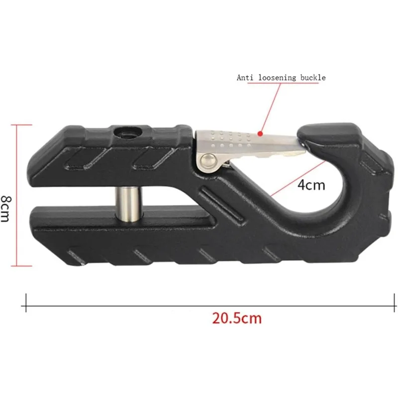 

Towing Winch Fairlead,Hawse Fairlead 20000 LBs Winch 10" (254mm) Mount + Towing Hook,40CR Steel