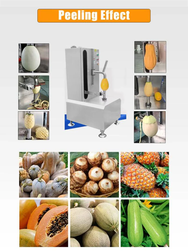 

Small Automatic Pumpkin Melon Papaya Pineapple Peeling Peeler Machine Electrical Taro Processing Peeling Machine