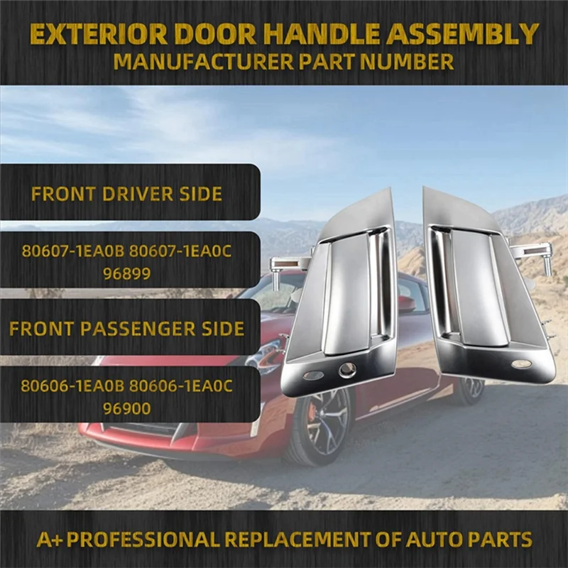 

NEW-Car Front Exterior Door Handles For Nissan 370Z 2009-2018 Outer Door Handle