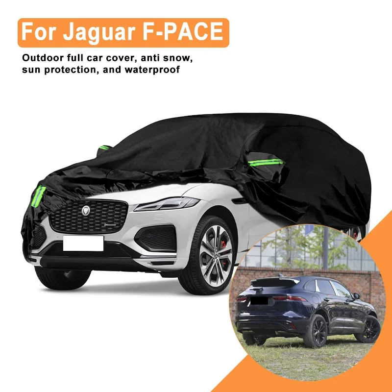 

For Jaguar F-PACE Car Full Cover - Outdoor Waterproof Snowproof Sunshade, Winter & Summer All Weather Auto Protection Accessory