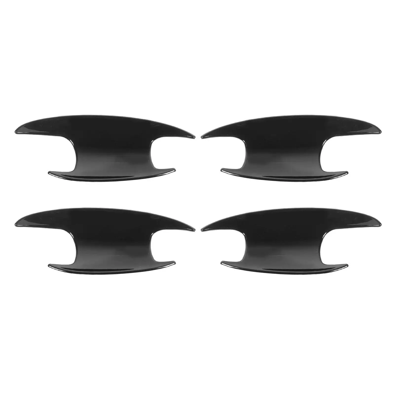 

4PCS Exterior Door Handle Bowl Cover Piano Black Smooth Surface Replacement For Mercedes benz C-class W206 2022+