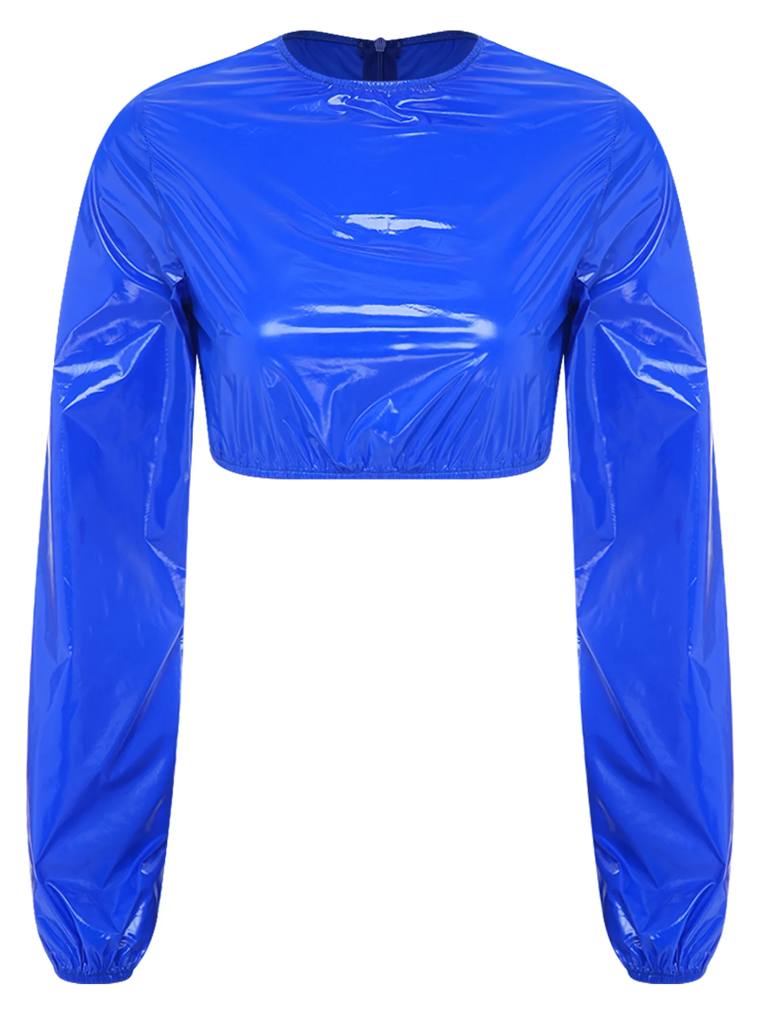 Women Long Sleeve Crop Top Capri Pants Set Waterproof Elastic Waistband Side Drawstrings Quick Dry for Workout Fitness Summer