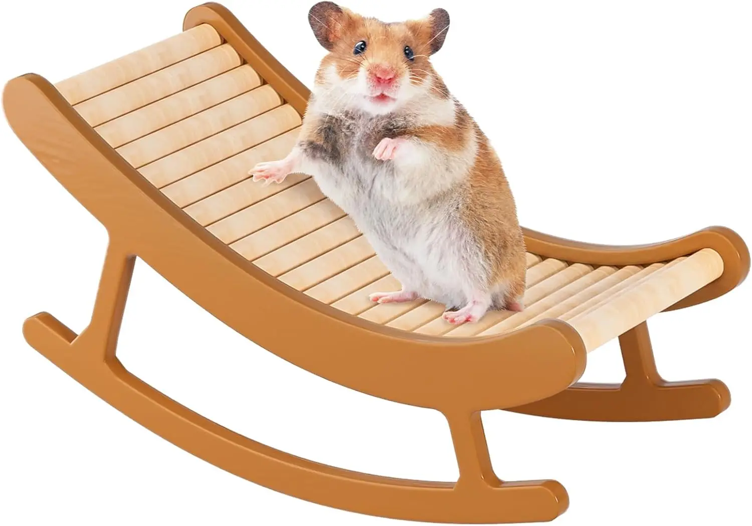 

Hamster Climbing Toys - Wooden Ladder for Hmaster Bridge Guinea Pig Enrichment Toy Interactive Hamster Cage Accessories for Chin